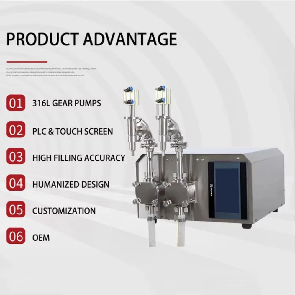 TODF-200Q Riempitrici automatiche per burro di arachidi Riempitrice per succhi Mini riempitrice per liquidi