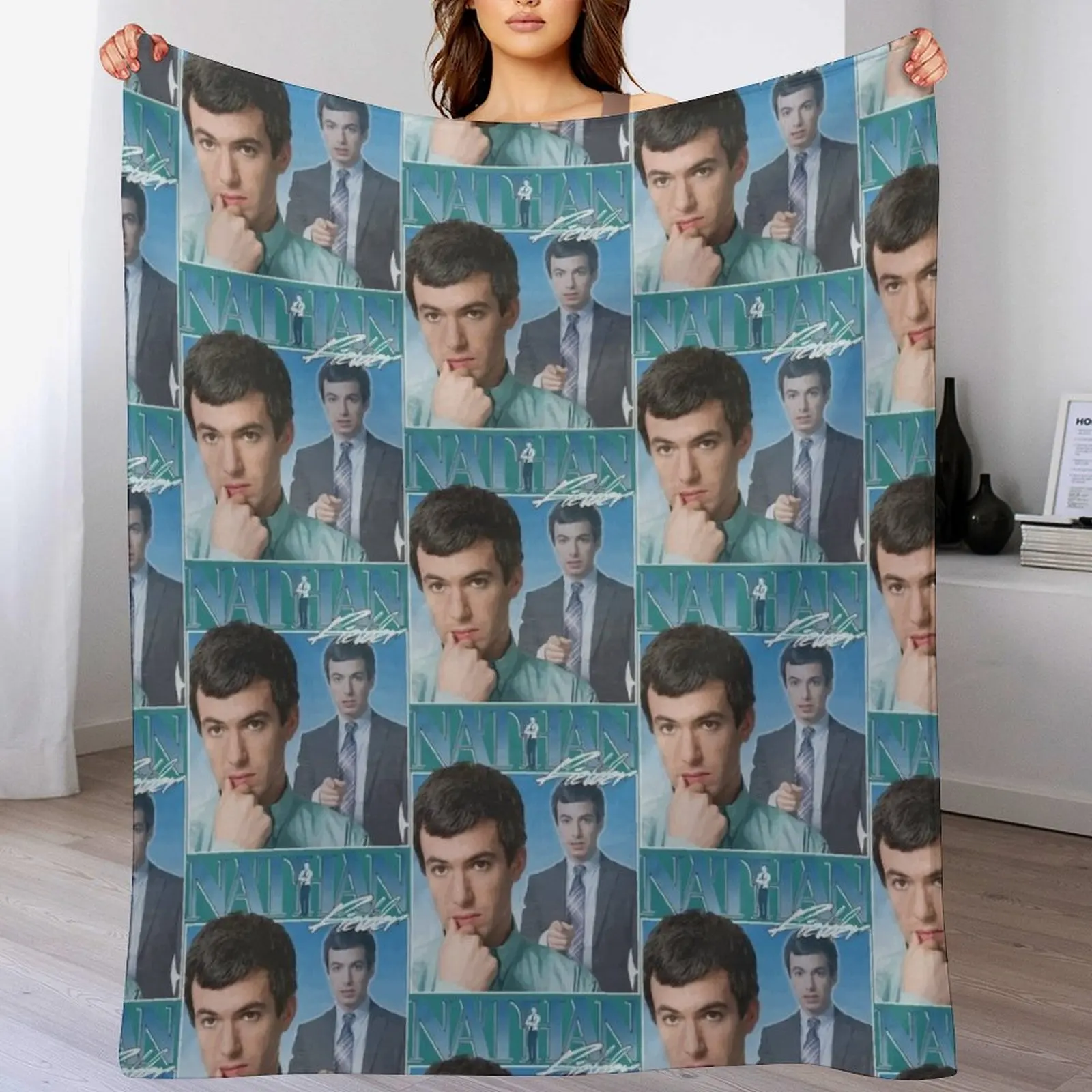 

Nathan Fielder, 90_s, Vintage Throw Blanket Summer Cool Breathable Blanket for Sleeping