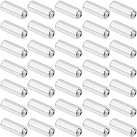 100Pcs Pin Caps Ends Stick Pin Caps Small Silver Brass Lapel End Pins Locking Backing Brooch Clasps Keepers Stoppers Finding kit