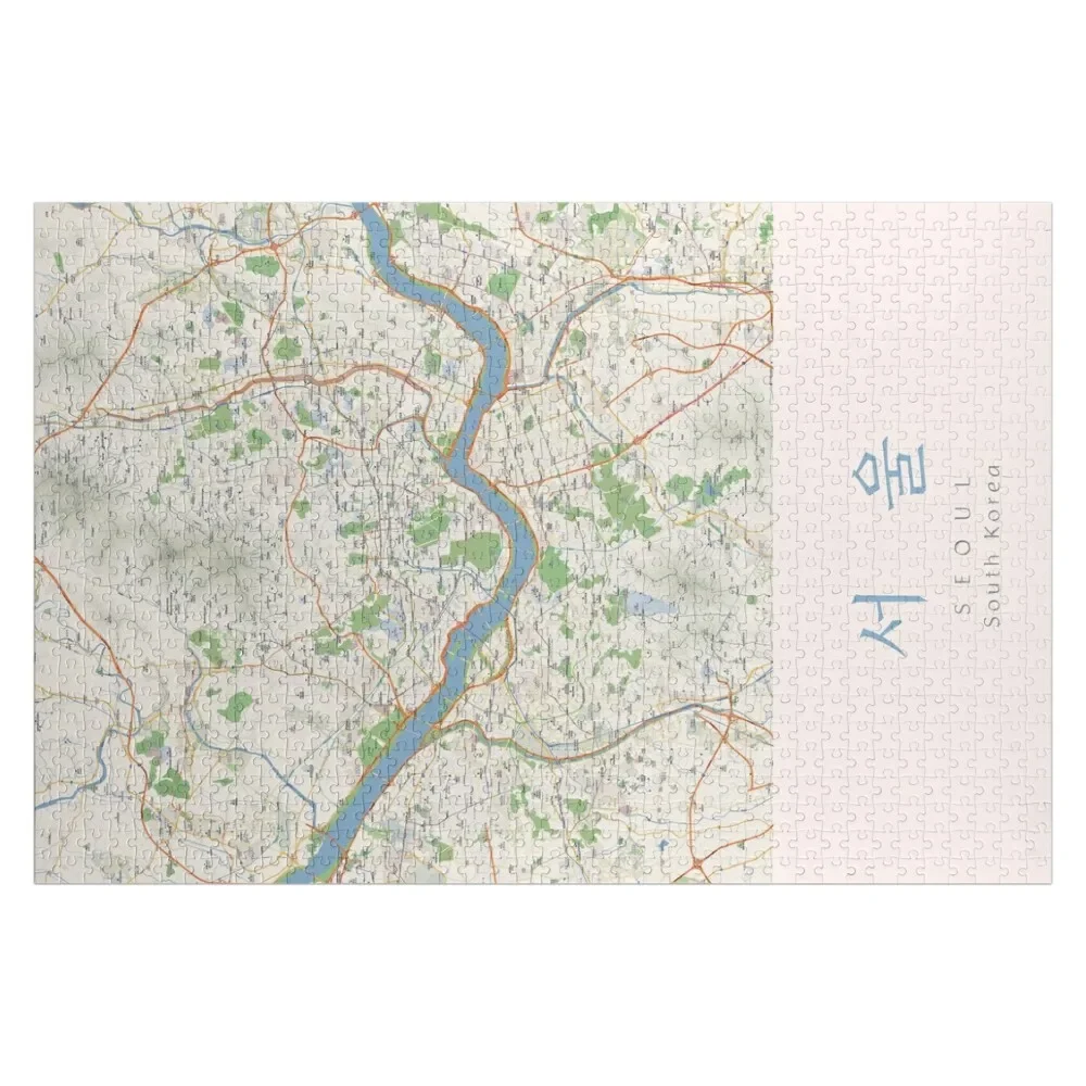 

Seoul Map Art Jigsaw Puzzle Toys For Children Personalize Customs With Photo Children Puzzle