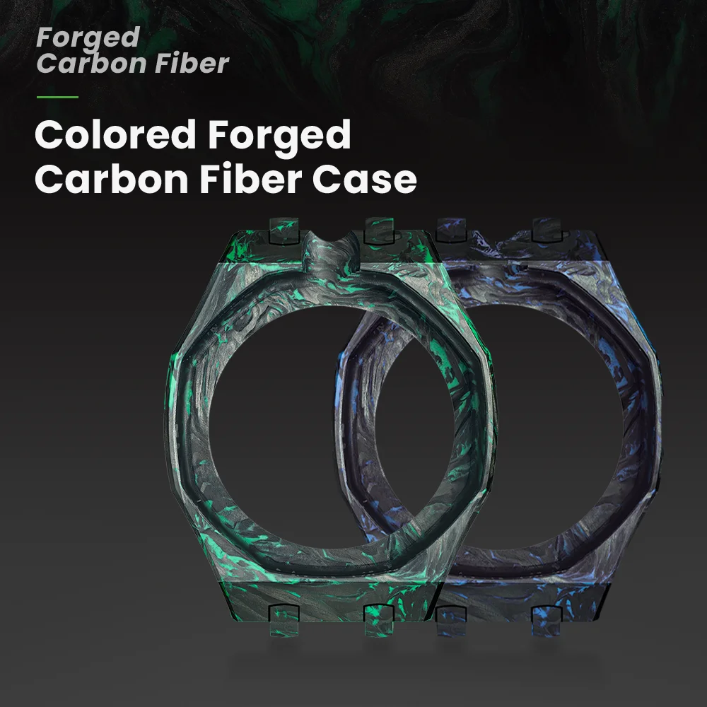 Carbon Fiber Case and Fluororubber Strap Mod Kit For S watch X A P Pocket Changer To Wristwatch, Accessories Band Luxury Strap