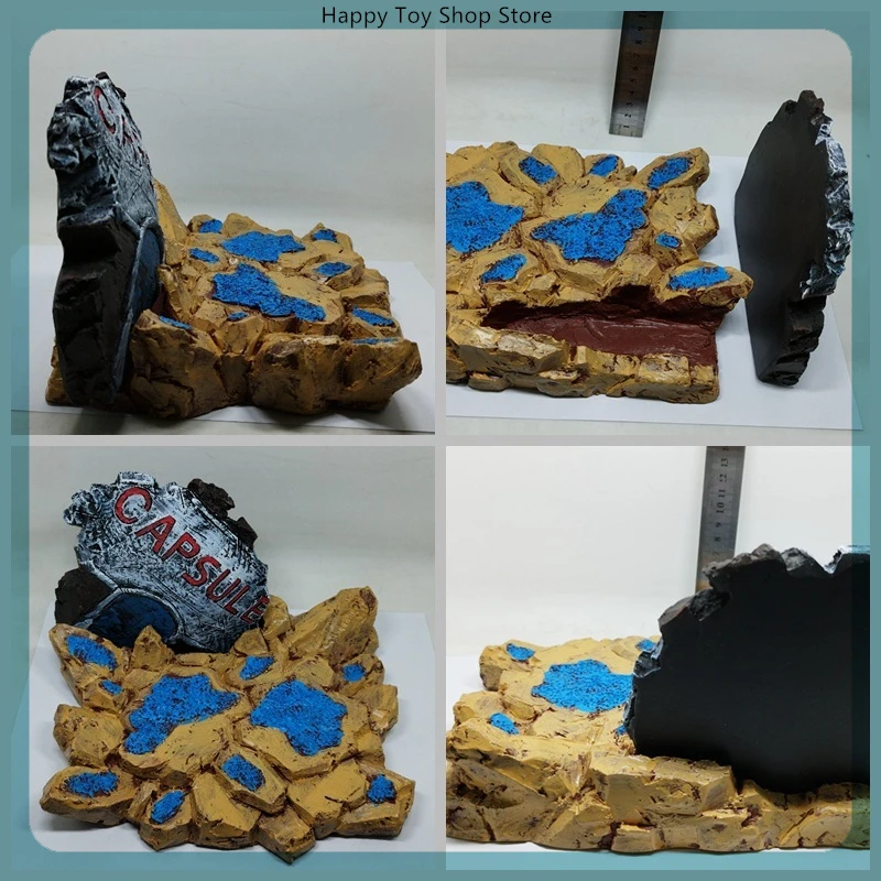 

Super Saiyan Battle-Damaged Diorama Base, Universal Display Stand For Action Figures & Collectible Statues With Gift Box