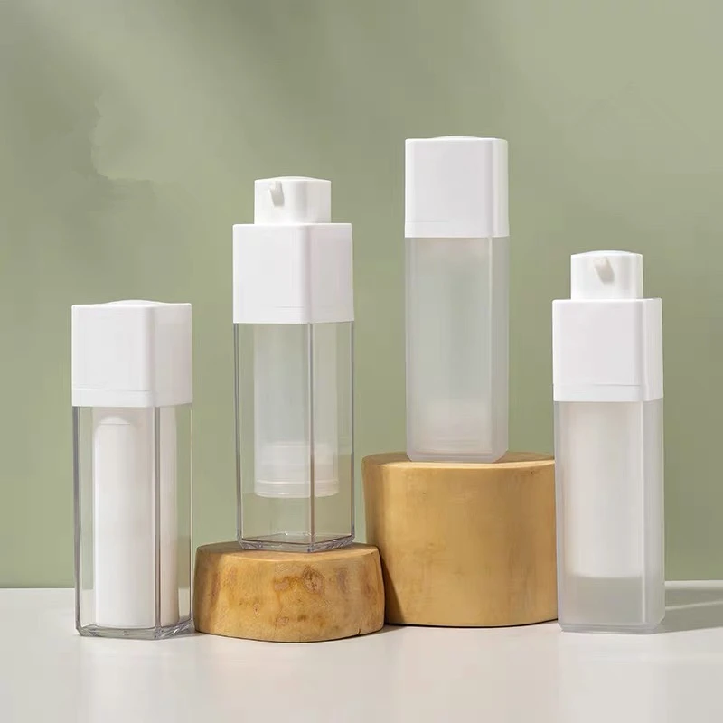 

50Pcs 30ml Square Rotary Press Vacuum Lotion Bottles-Reusable,Portable Travel Containers for Face Cream,Foundation,Essence L