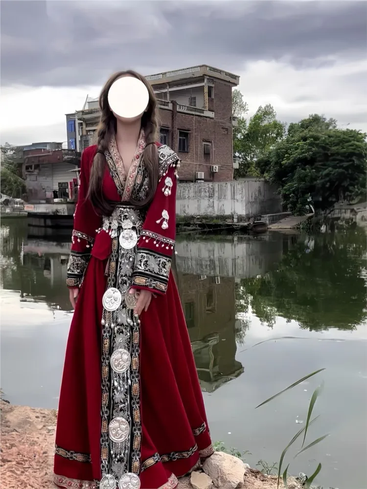 

Ethnic-style performance costumes travel photography Hanfu student clothing