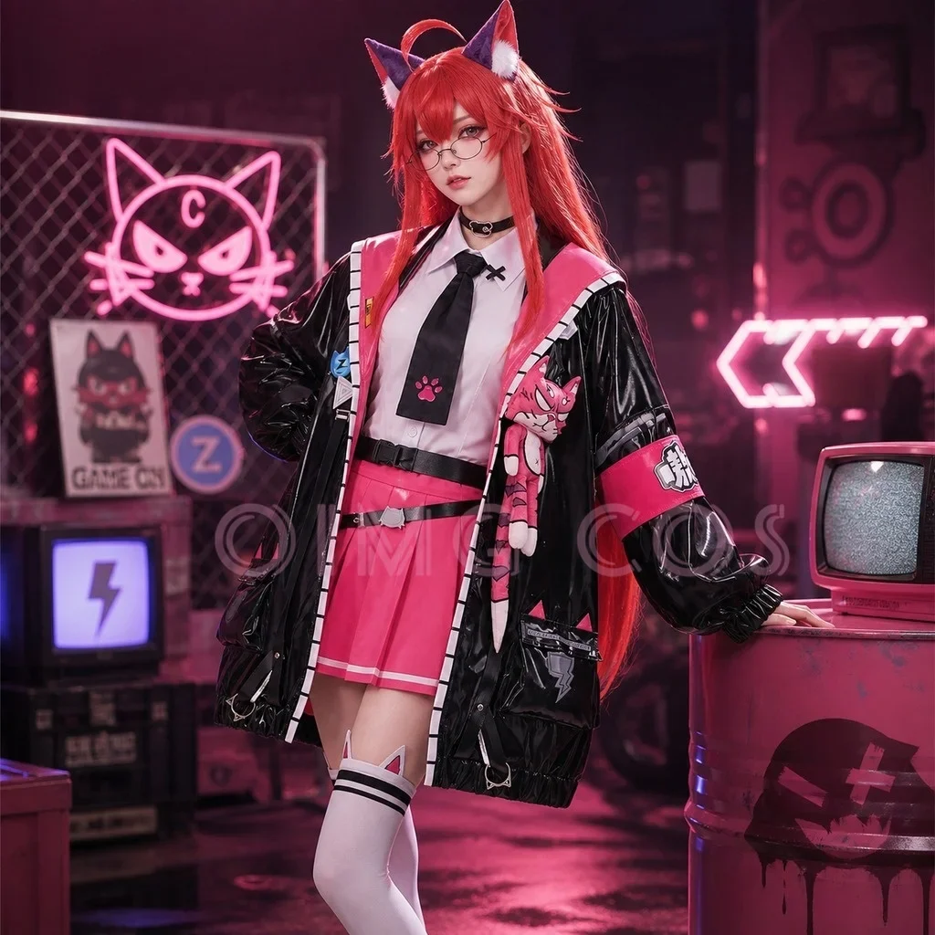 Neverness to Everness Nanally Collins Cosplay Costume Concert Stage Dress Halloween Carnival Cloak For Comic Con Cos Events