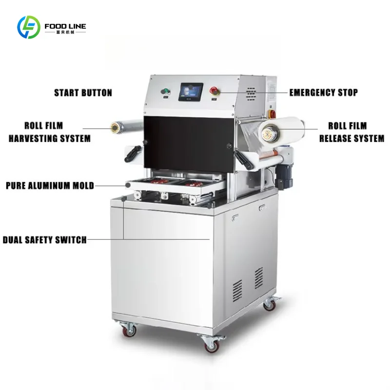 Customized Chemical Industry Semi Automatic Packaging Machine 380V Electric Plastic Bag Heat Sealer Modified Atmosphere Design