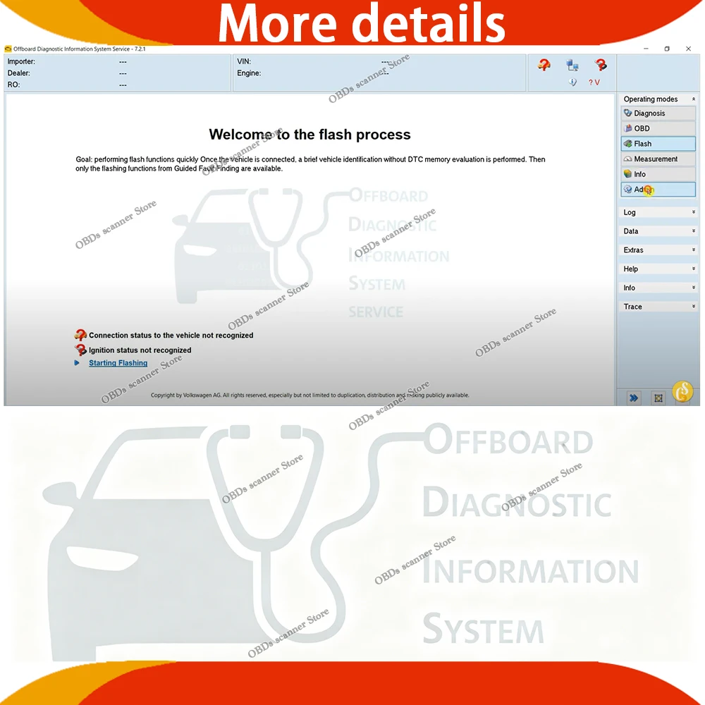 ODIS-Service 7.2.1 For V-AS 5054a 6154 Diagnostic software odis 6154A Postsetup Car Engineering Auto Repair Program with licence