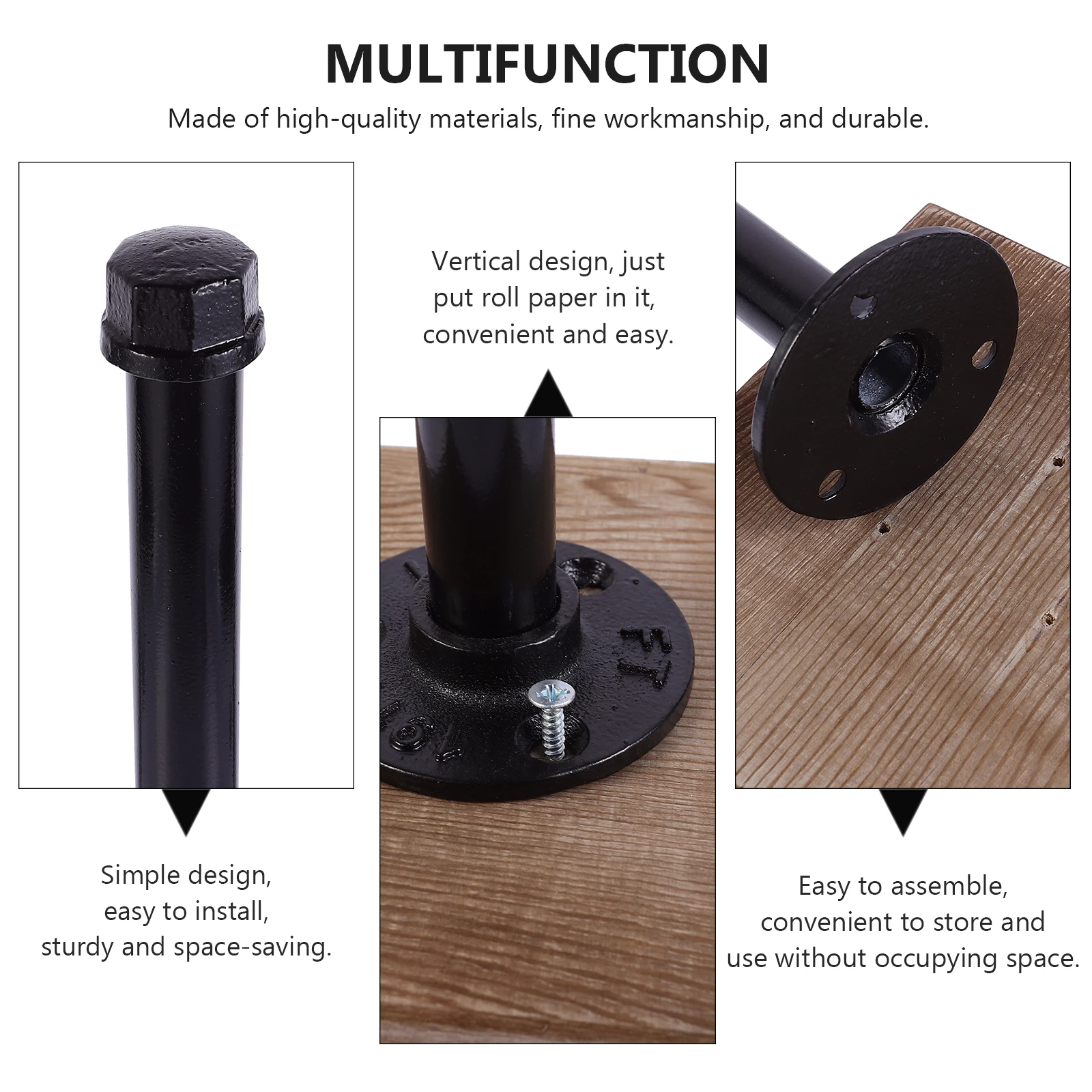 

Держатель для салфеток в деревенском стиле, деревянная основа, стойка для бумаги, товары для дома, вертикальный дизайн, гладкая отделка, удобное хранение салфеток, ganizer