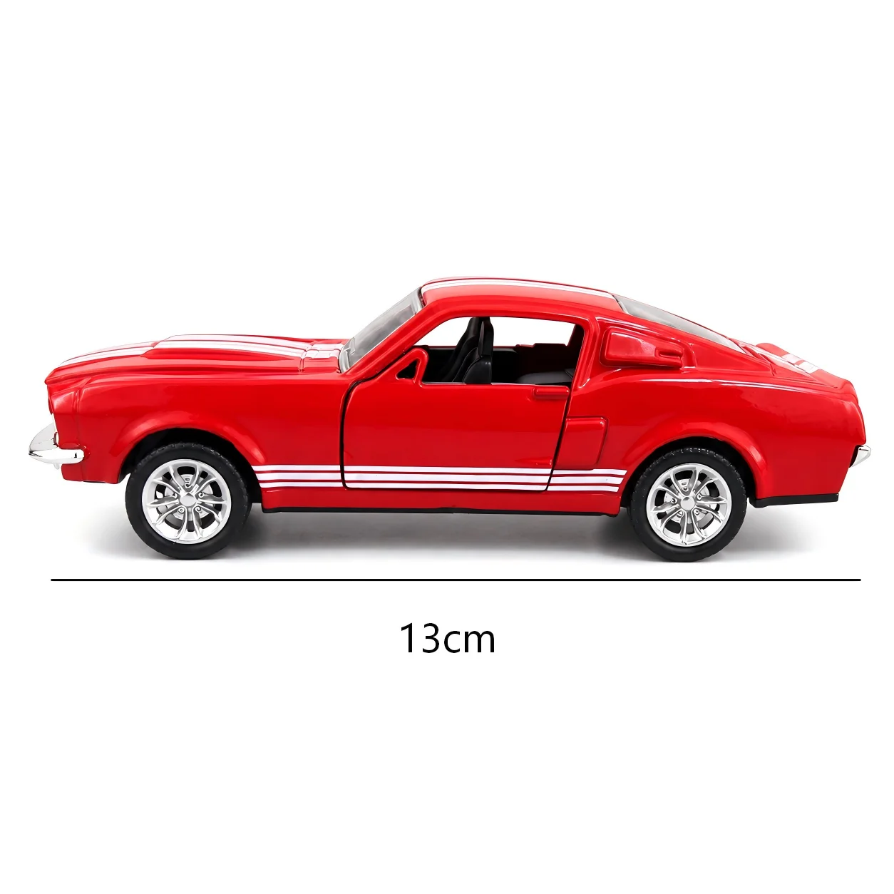 1:38 Scale Classic Retro Alloy Car Model Collectible Toy Vehicle with Openable Doors And Visible Interior Ideal Holiday Gift