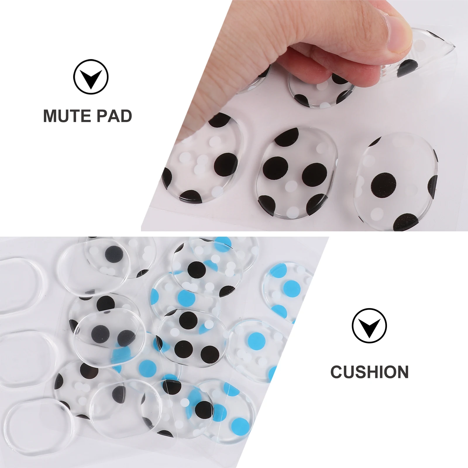 

18pcs Dampening Gel Pads Dampening Gel Drum Silencers Silencers Self Adhesive Silicone Reusable Drum Accessories
