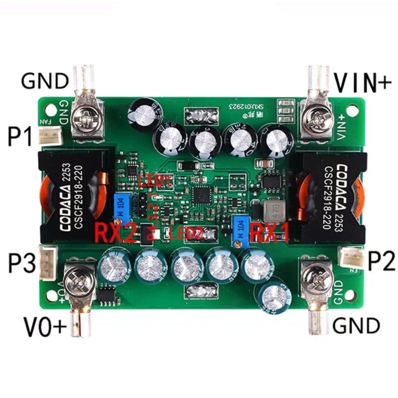 1000W high-power boost module DC-DC constant voltage constant current adjustable input 14-90V output 18-140V