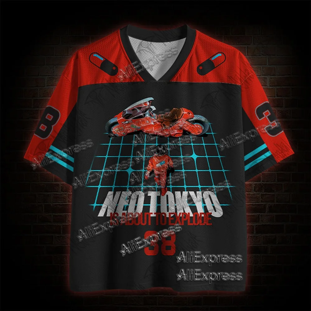 (ZZ) New Dark Series, Street Trendy Quick Drying Mesh Jersey, Sports Breathable Adult V-neck T-shirt, Handsome and Comfortable