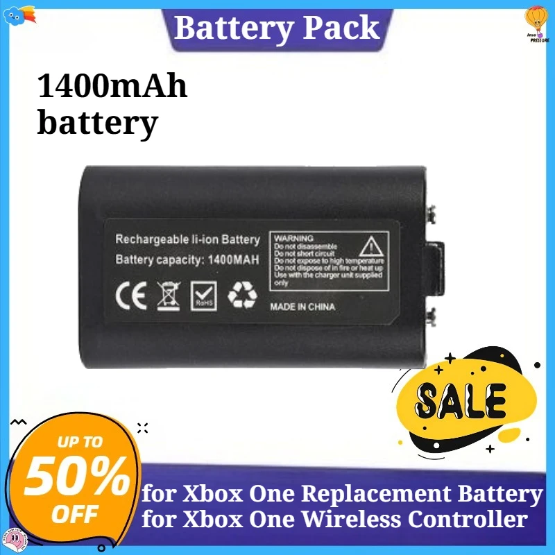 

1400mAh Rechargeable Battery Pack for Xbox One Replacement Battery for Xbox One Wireless Controller
