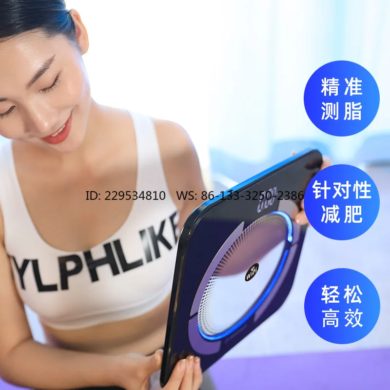 Fat Measurement Body Fat Scale 10g Indexing Value Dual Mode Scale Hollow Blue Ring Design