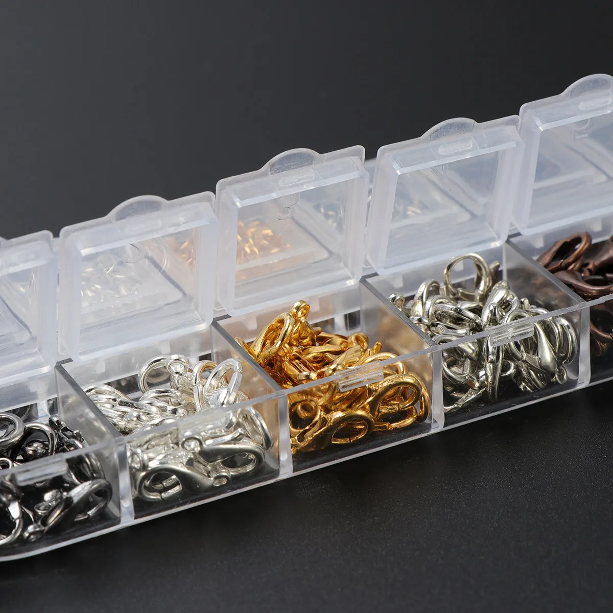 

Lobster Claw Clasps Jewelry Findings for DIY Bracelets Necklaces Repair Craft Supplies Smooth Closure Jump Ring