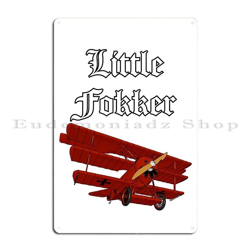 Little Fokker Metal Plaque Poster Cinema Wall Plaque Garage Create Party Tin Sign Poster