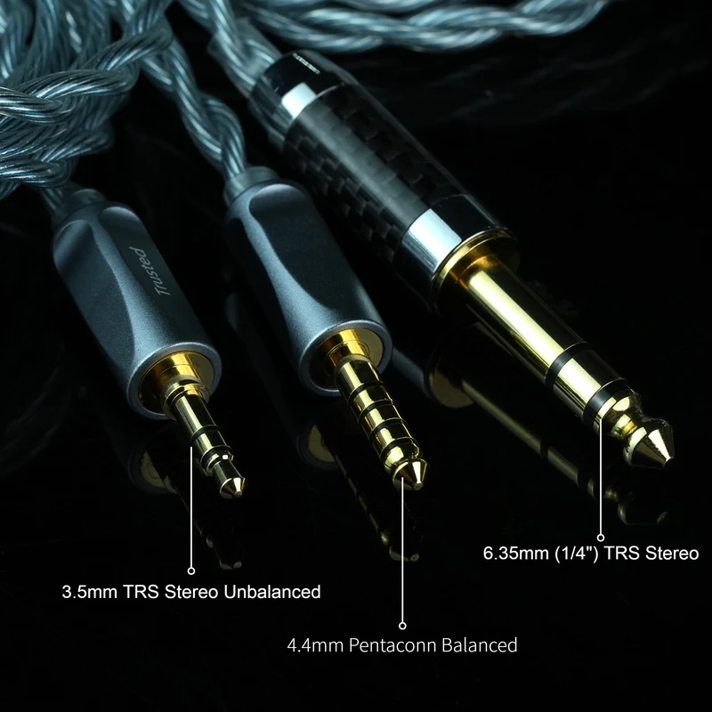 Cabo de atualização duplo balanceado 3,5mm para 4,4mm fones Sennheiser — foto 3