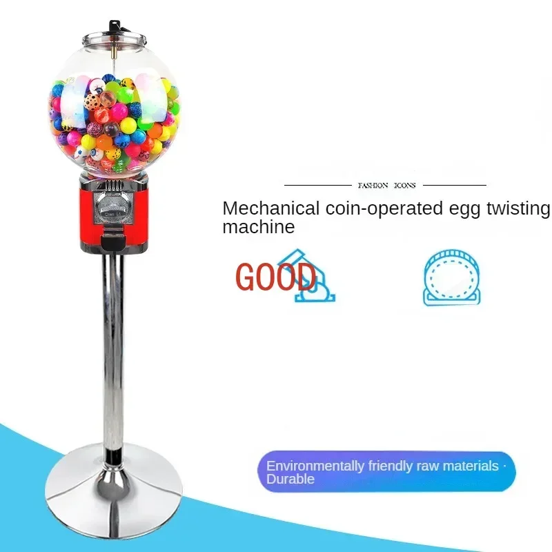 

Hucha grande comercial para niños, máquina de bolas de goma, dispensador de dulces Retro, accesorios
