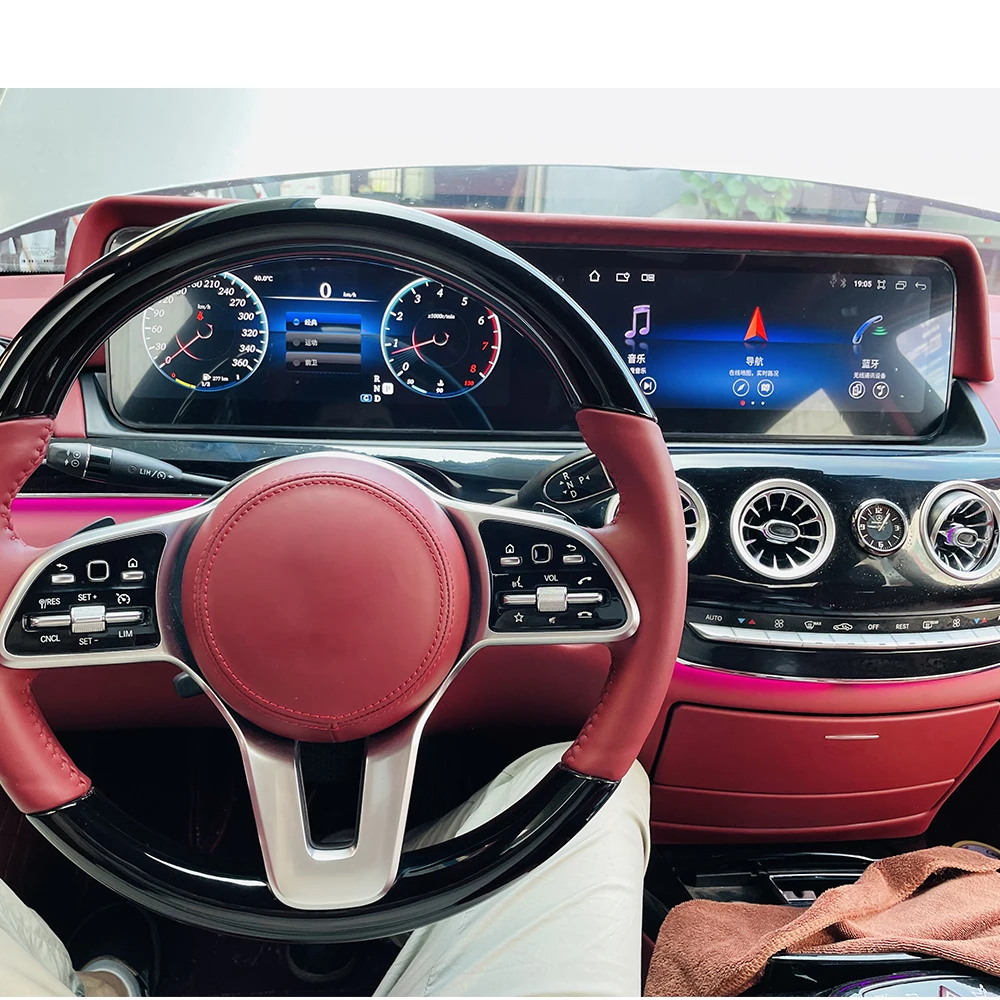 

Android 13 Auto Car Radio Navi for Mercedes Benz S Class 221 2005 2006 2007-2013 Dual Screen Digital Dashboard CarPlay Head Unit