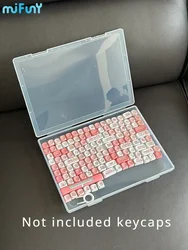 Key Cap Storage Box Custom Transparent A4 Large Capacity Dustproof Mechanical Key Cap Box Can Be Stacked Organized Display Rack