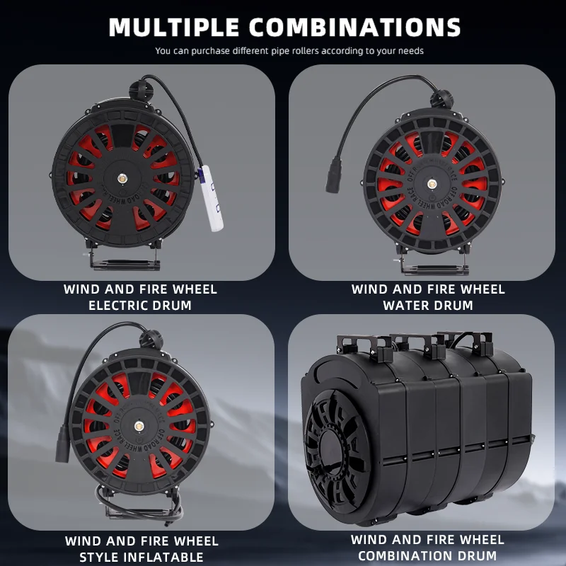 KJ62002 Black Retractable Air Hose Reel for Car Wash Detailing Polyether Yarn Pipe Material One Year Warranty view 3