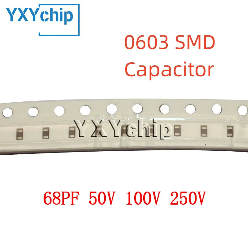 100PCS 0603 68PF 50…