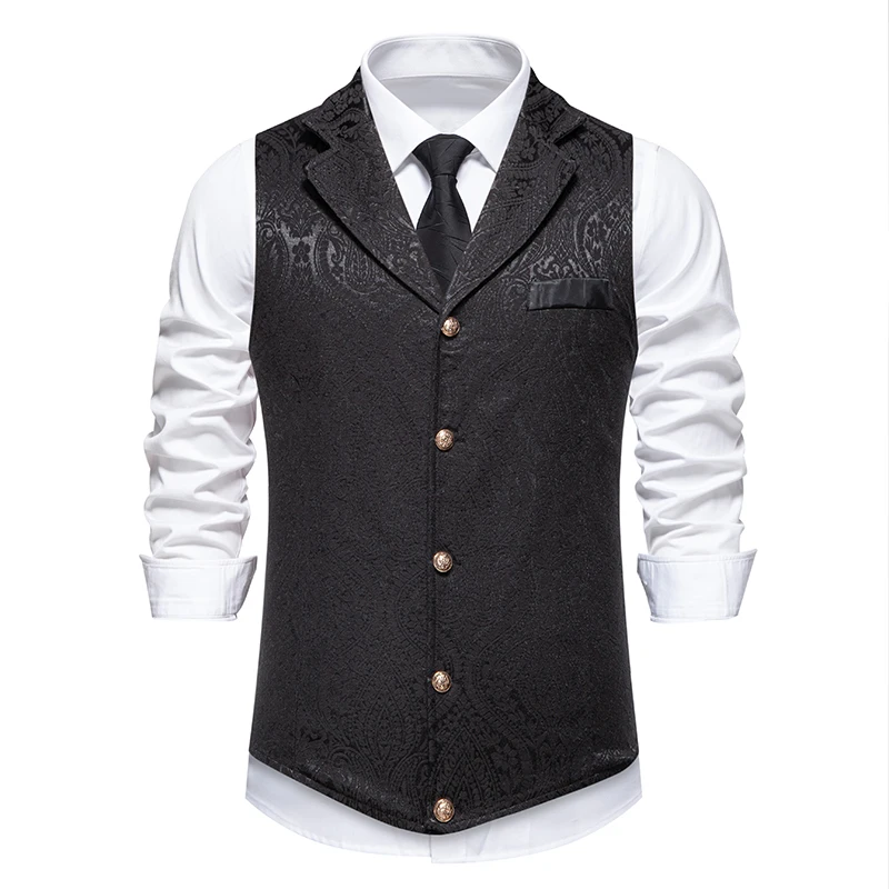

New Men's European Medieval Floral Vintage Vest