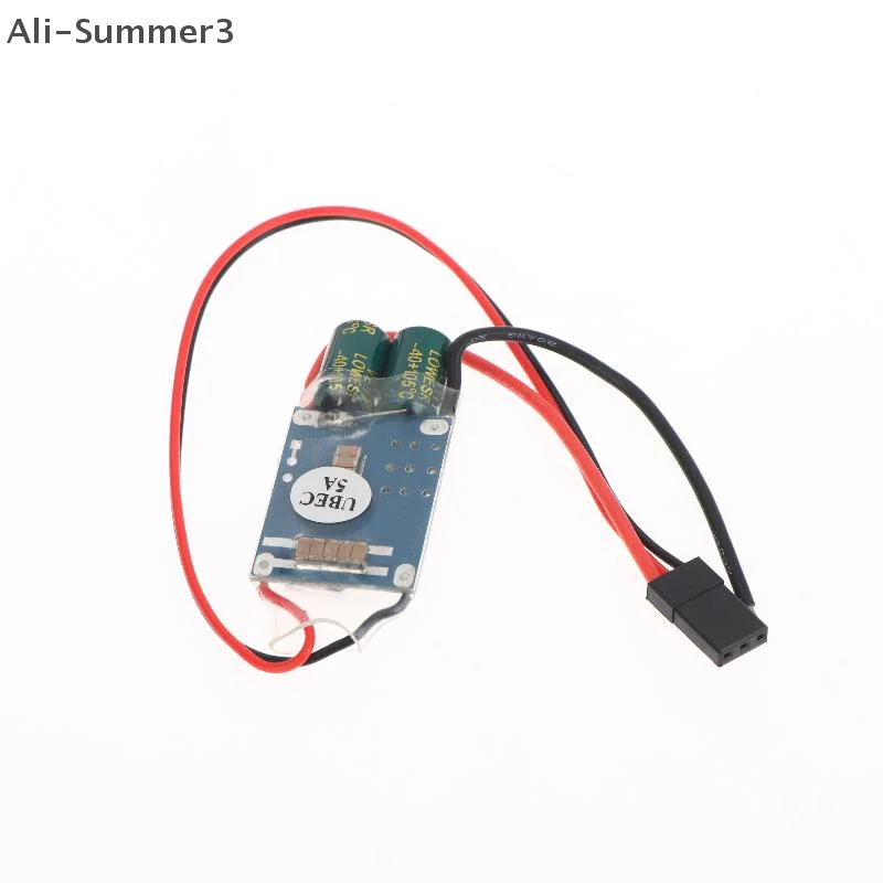 Receptor de Dron RC, fuente de alimentación externa UBEC-5A 2-7S BEC, regulador de interruptor antiinterferencias de protección completa de ruido RF más bajo