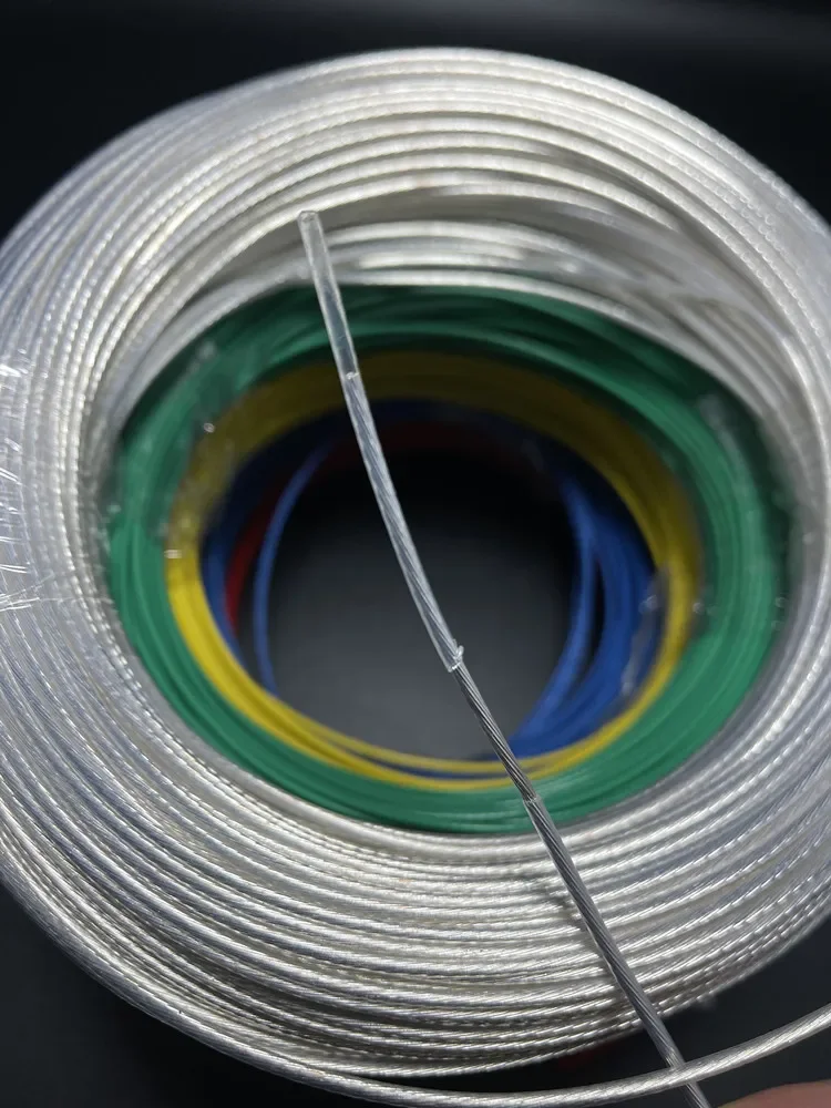 1/5 meter price Teflon Silver Plated High Temperature Resistance Wire for Ground Induction Coil 20 18 15 13 11-6 AWG Cable