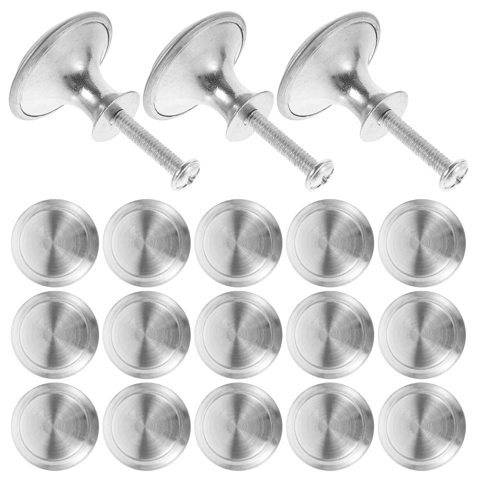 

30pcs Cabinet Knobs Drawer Pulls Zinc Alloy Silver Dresser Handles Furniture Kitchen Wardrobe Closet Door Hardware