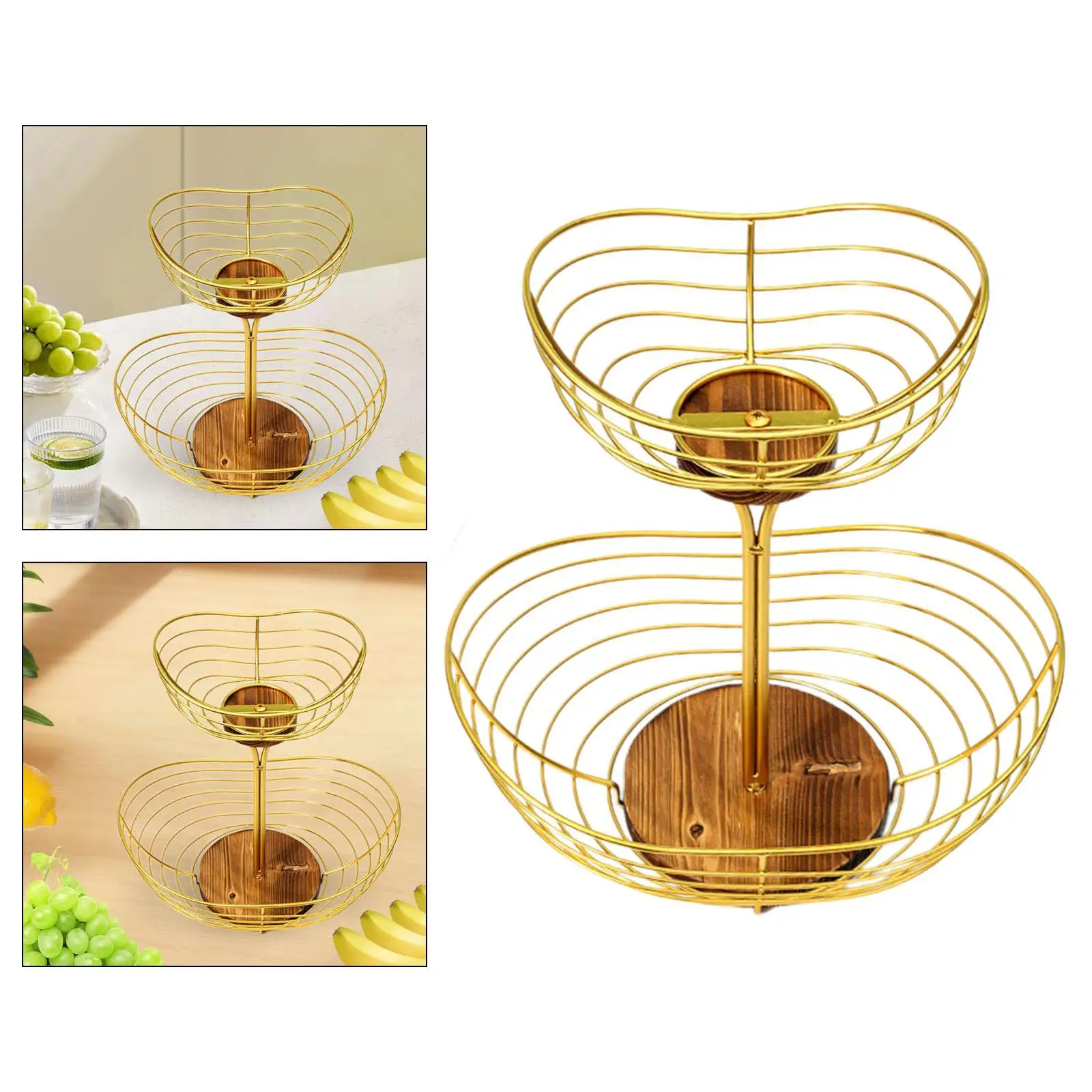 

Fruit Basket Vegetables Basket Coffee Capsule Cage Fruit Holder for Table Decor Bread Home Decor Living Room Kitchen Countertop