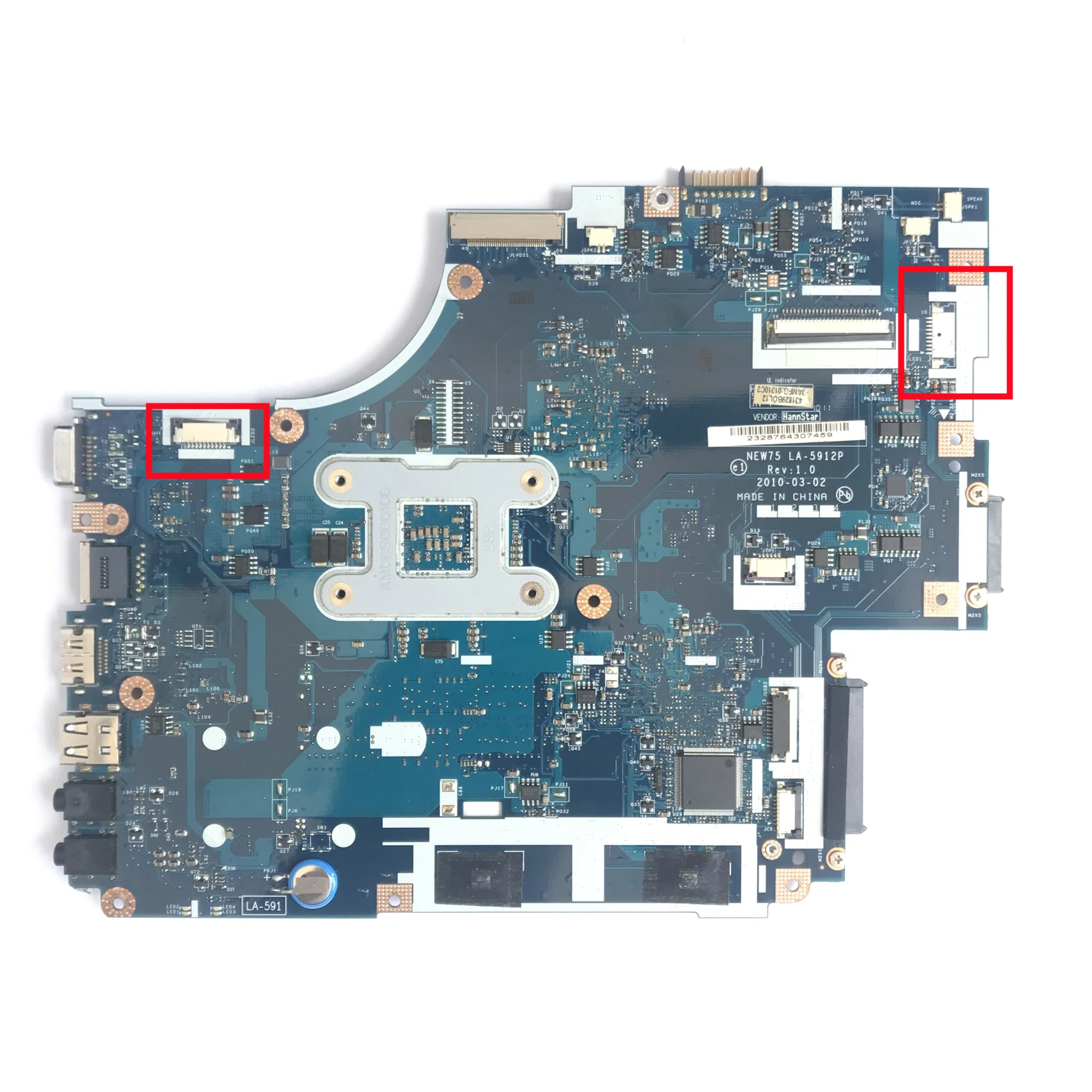 MBPTQ02001 NEW75 LA-5912P placa base para Acer Aspire 5551 5551G 5552 5552G placa base para ordenador portátil DDR3 UMA 100% probado OK