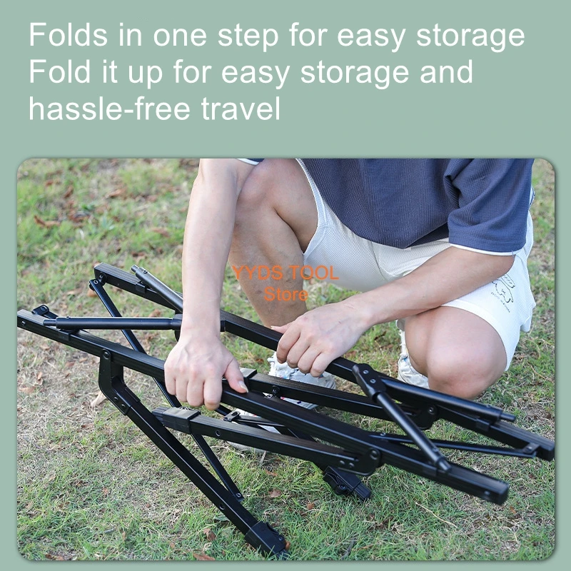 Outdoor Folding Table: Portable, Ultra-Lightweight Aluminum Alloy Picnic Table / Roll-Up Camping Table