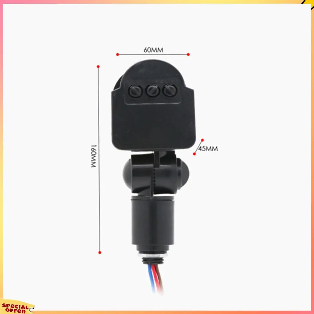 ABFI LED Light Motion Sensor Switch PIR Detector infravermelho Detector de movimento automático Auto On Off Outdoor
