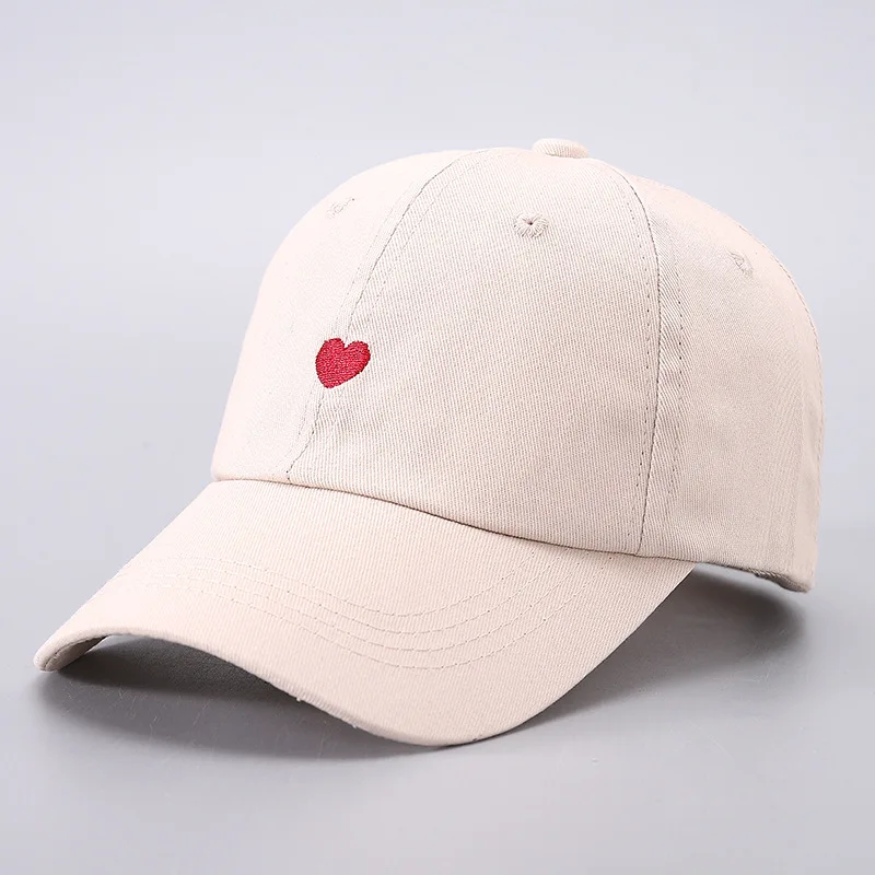 Grenzüberschreitende Amazon bestickte Little Love Baseballmütze, einfache und frische Outdoor-Freizeit-Entenzungenmütze, Fabrik, verstellbar