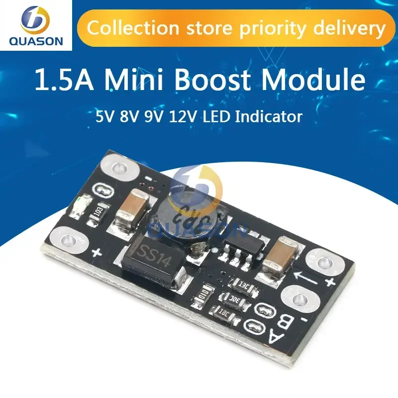 1/5/10PCS Mini DC-DC Boost Step Up Converter 3V 3.2V 3.3V 3.7V 5V 9V to 12V Voltage Regulator PCB Board Module can set 5V/8V/9V