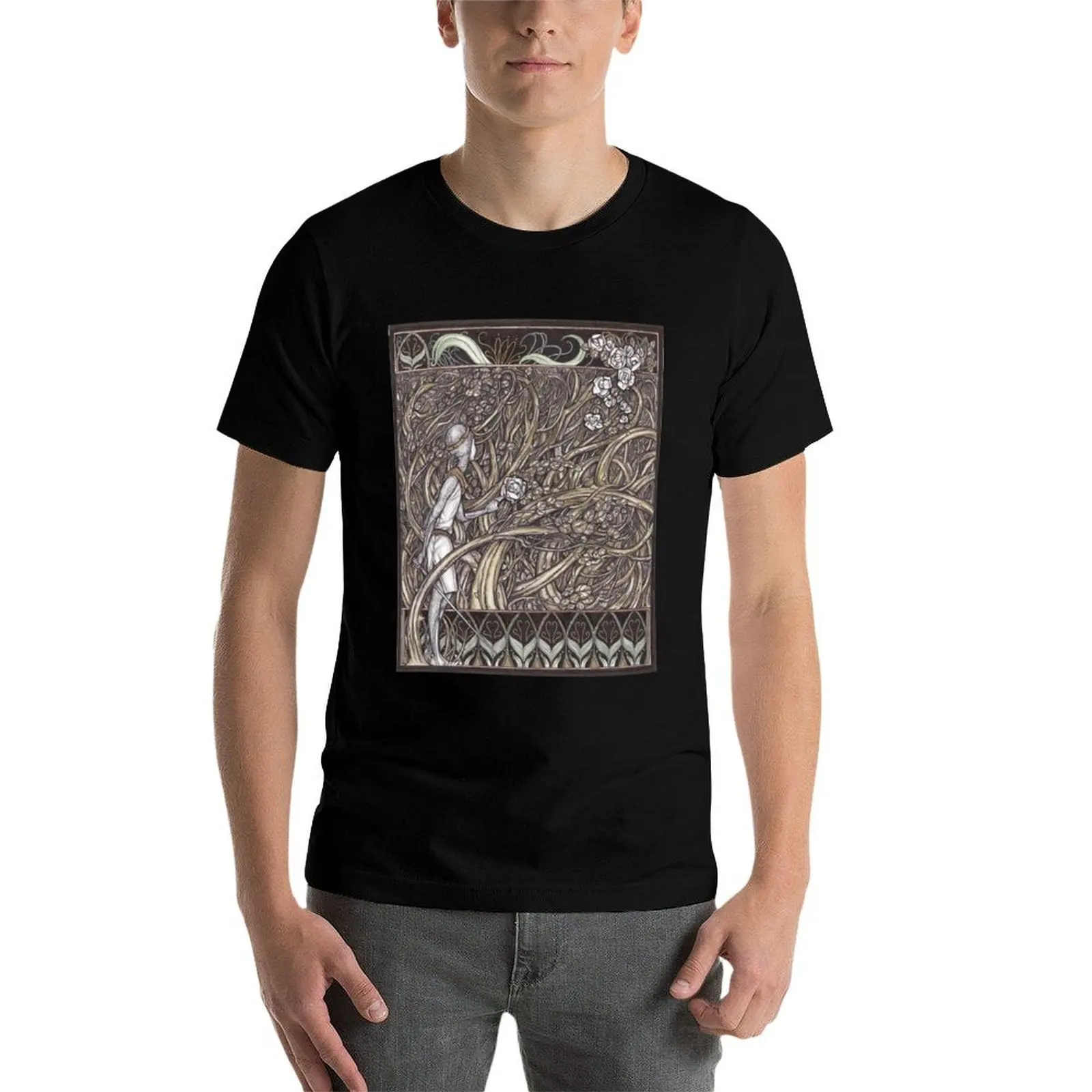 

thorn forest sleeping beauty T-Shirt t shirt man plain t shirt custom print T-Shirt