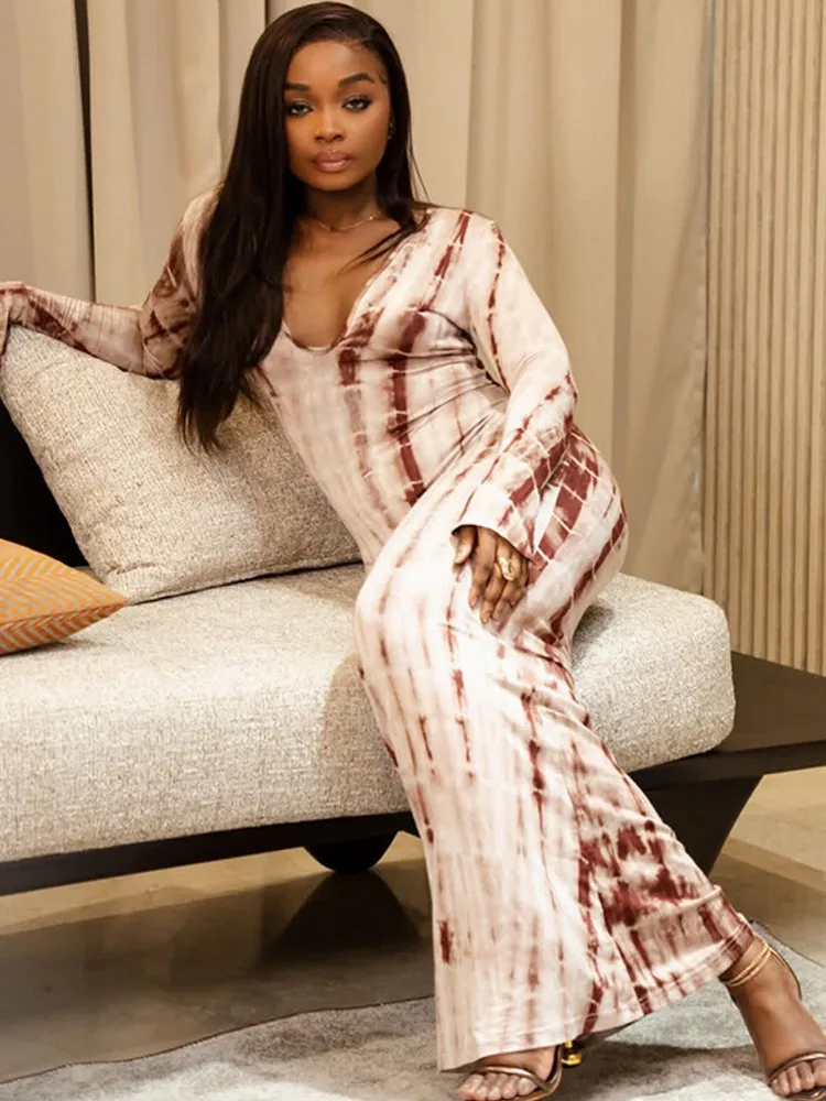 Robe longue moulante froncée à manches longues pour femme, col en V, sexy, style club, maxi, printemps automne 2026, ajustée et extensible, pour soirée