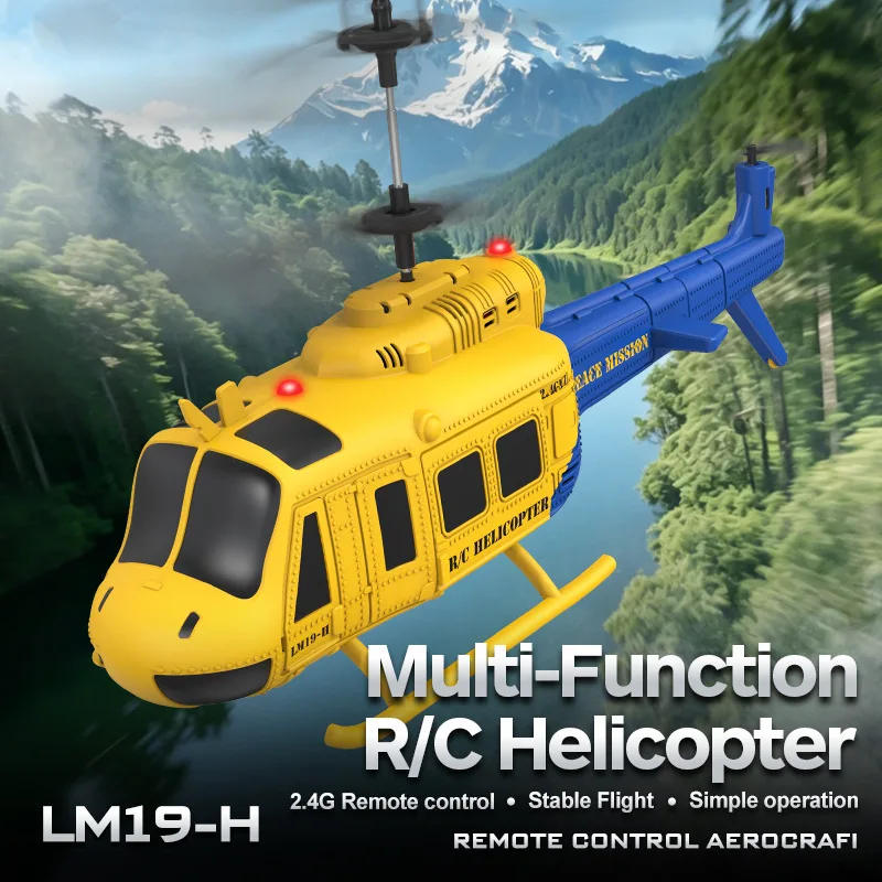 

New Lm19-H Huey 3.5ch Rc Helicopter, 3 Speed Modes, School Research & Education Toy, Kids Remote Control Aircraft