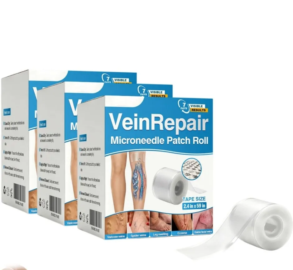 Natural Vein Repair Microneedle Patch Roll leg Skin Care Tape Relieve Varicose Veins Spider Veins Ease Leg Swelling Care Sticker