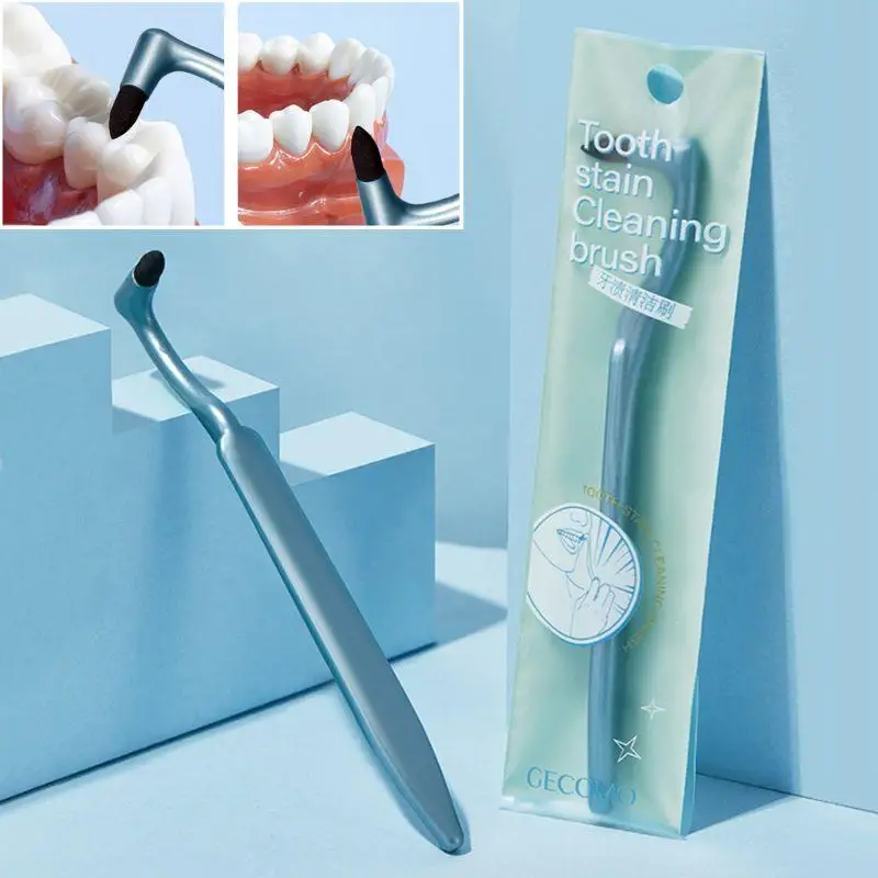 Cepillo de limpieza de manchas de dientes, cepillo de dientes en forma de L para huecos entre herramientas de limpieza de dientes, higiene profunda, cepillo de cuidado Dental