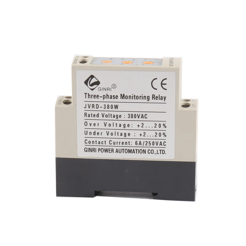 JVRD-380W 3-фазное реле напряжения при пониженном напряжении Устройство защиты двигателя