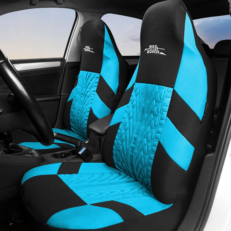 AUTOYOUTH 2PC Car Seat Covers Bucket Tire Style For MAZDA For MICROCAR For MITSUBISHI For Mercedes-Benz For PEUGEOT For ford