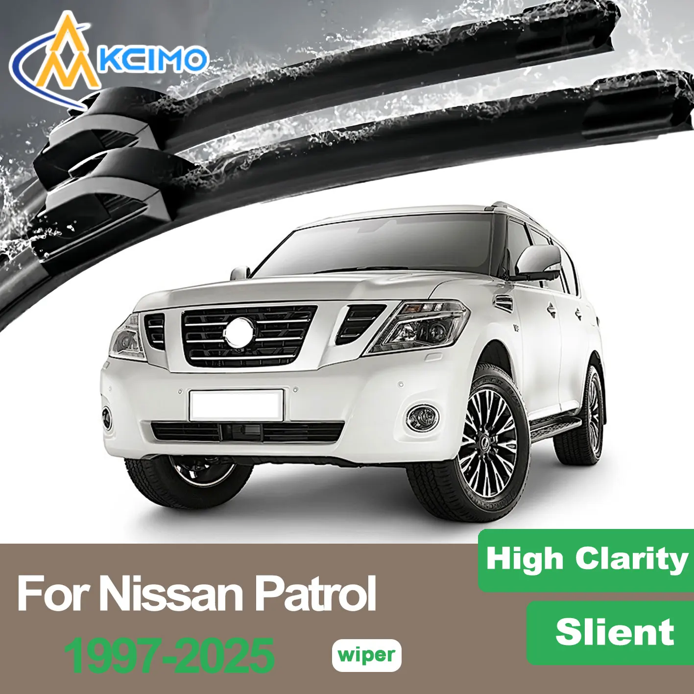 

For Nissan IPatrol 1997-2025 Quiet Beam Wiper Blades Model Y 2pcs Windscreen Window Car Accessories