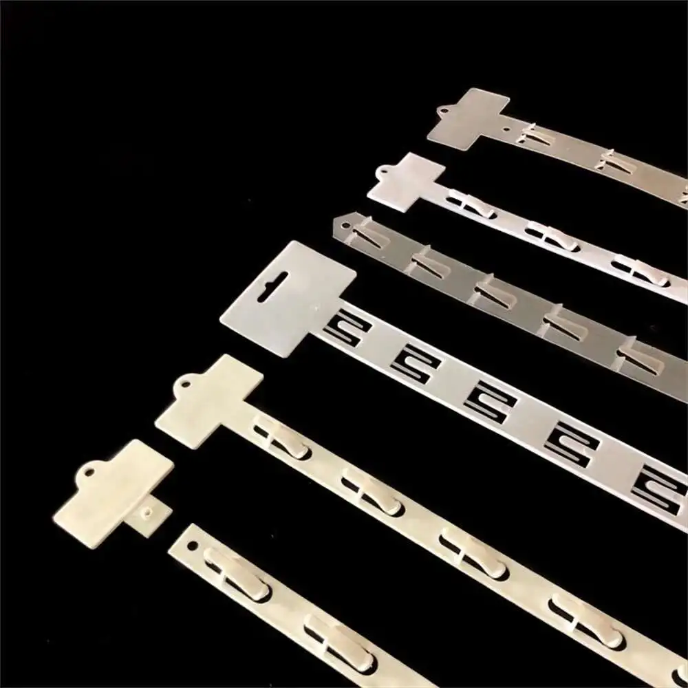 100pcs Supermarket Hanging Bar Market Snack Bag Hanging Strip Injection Thickened Food Packing Organizer Hanger