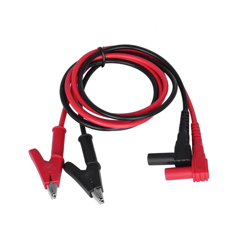 

1 Pair Multimeter Alligator Testing Cord Lead Clip 20A Electrical Clamp to 4mm Banana Plug Connectors for Multimeter Probe 90cm