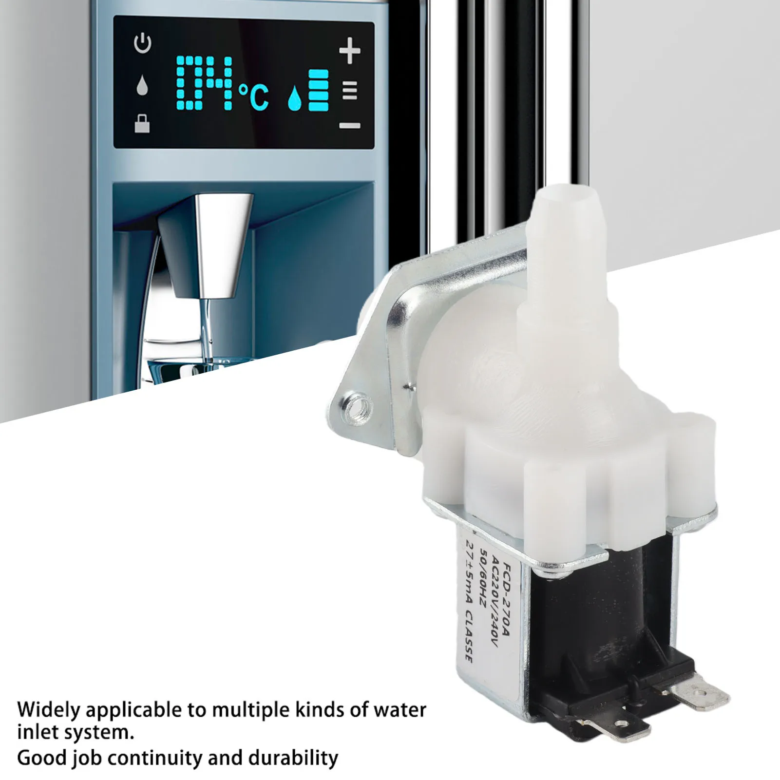 1PC Solenoid Valve is single direction thread type Water Air Inlet Electric NC AC220V G1/4in AC220V