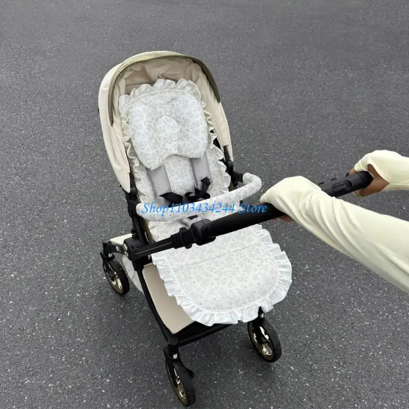 Cooling Pad Strollers Protector Breathable Ice Silk Fabric Skin Friendly Texture Travel Storage for Daily Use