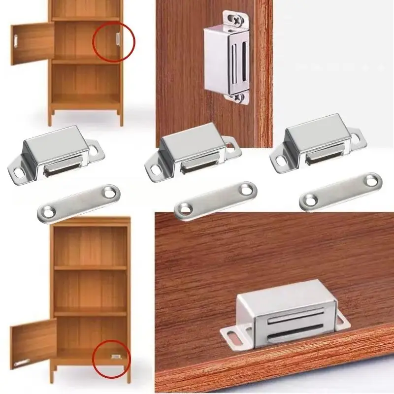 5/10/20 Pcs Cabinet Magnet Magnetic Door Latch, Strong Magnet, Suitable for Kitchen Cabinets, Wardrobes, Cabinet Door