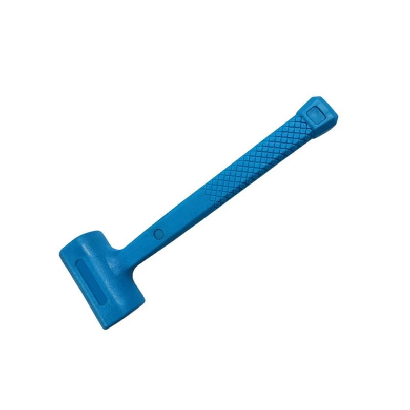 1 Piece 1LB Shockproof Hammer Blue Fireproof And Rebound-Proof Damage-Proof Rubber Coating And Comfortable Serrated Handle